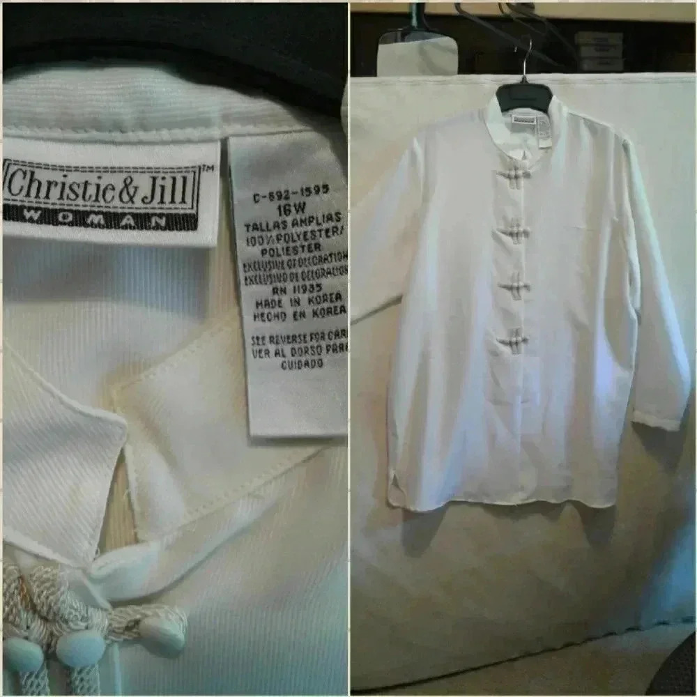 Christie & Jill Blouse 16W NWOT